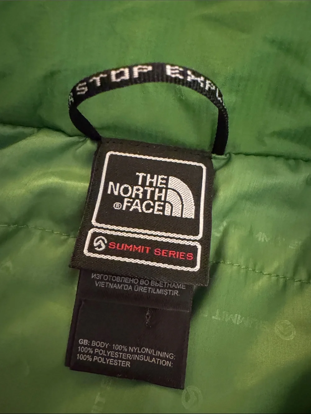 The North Face Zephyrus Pullover Island Grass Green Half-Zip Large NWT